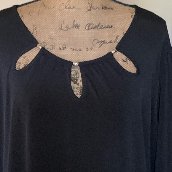 Classic black blouse-New without tag! - Picture 2 of 4